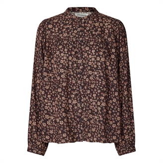 Lollys Laundry NickyLL Shirt LS Dark Mokka